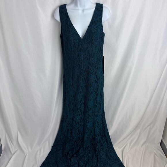 NWT One By Eight Sparkly Double Lined Lace Formal Dress - Picture 1 of 13